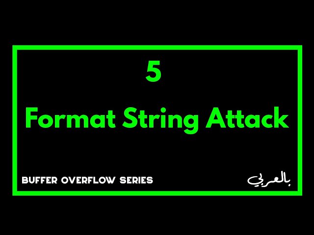 Lesson 5 | Format String Attack