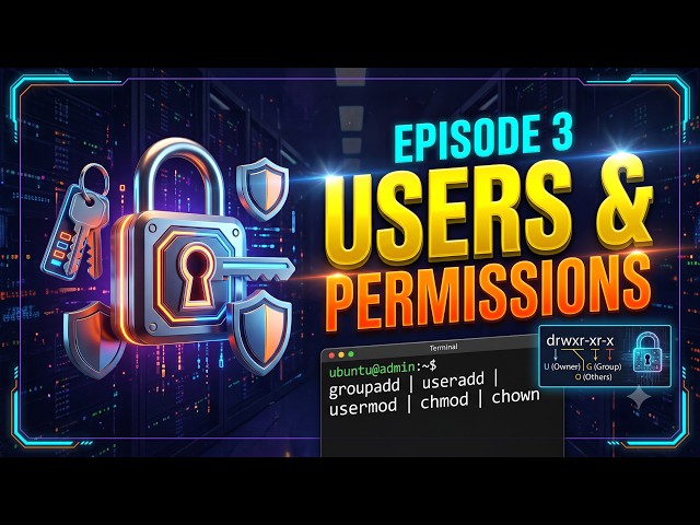 Episode 3  : Linux Terminal Series -  Users, Groups & Permissions