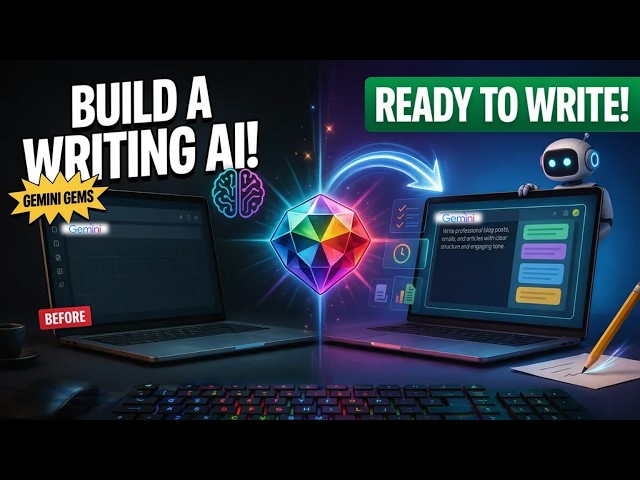 How to Create a Writing Assistant Gem Inside of Gemini | Build Your Own AI Writing Assistant
