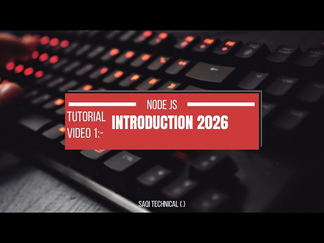 Tutorial 1: Introduction to Node.js | What is Node.js?  #nodejs  #express  #code  #vscode