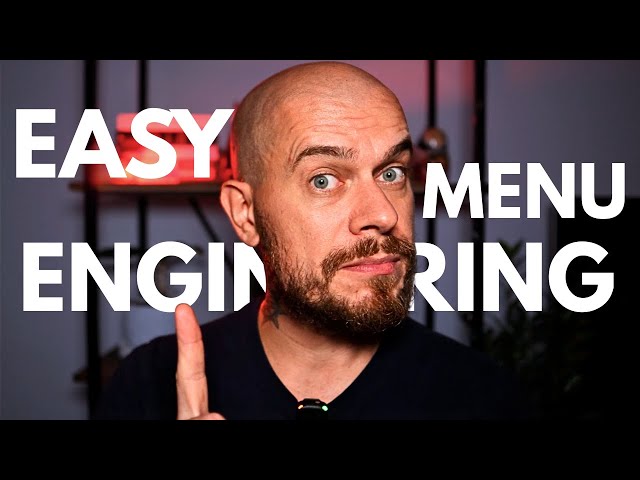 Menu Engineering, Made Easy (4 Steps Guide)