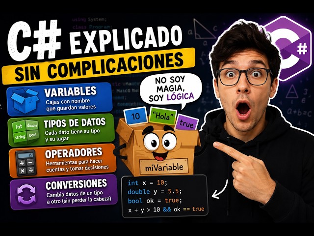 Variables, Tipos de Datos, Operadores y Conversiones en C# | Explicado Sin Complicaciones