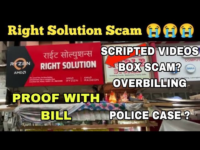 WORST SHOP IN LAMINGTIN ROAD (RIGHT SOLUTIONS) | SCRIPTED VIDEOS | BOX SCAM | OVERPRICING