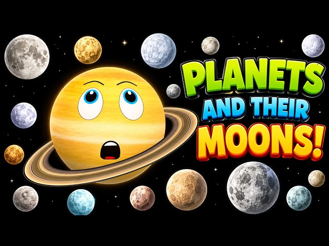 Moons for Kids | Planets for Kids | Solar System
