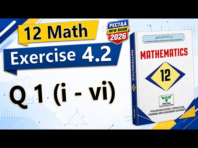 Class 12 Maths Exercise 4.2 Question 1 (i to vi) | Differential Equations | New Book 2026
