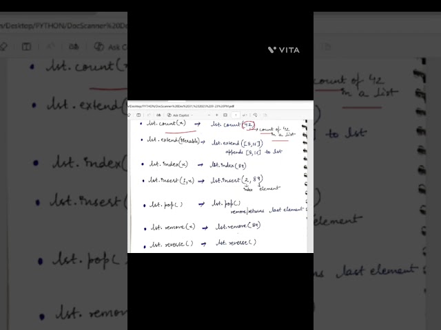 Python Cheat sheet LIST #python #pythonlist #class12computerscience #education #coding #pythoncode