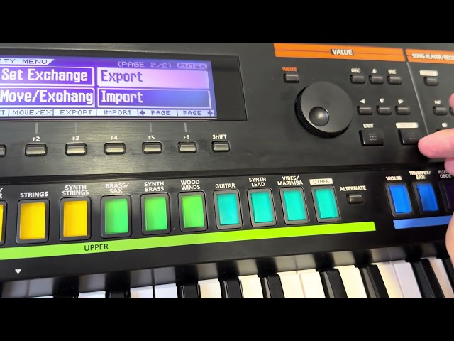 How to install a backup using a USB stick on Roland Jupiter-50 keyboard