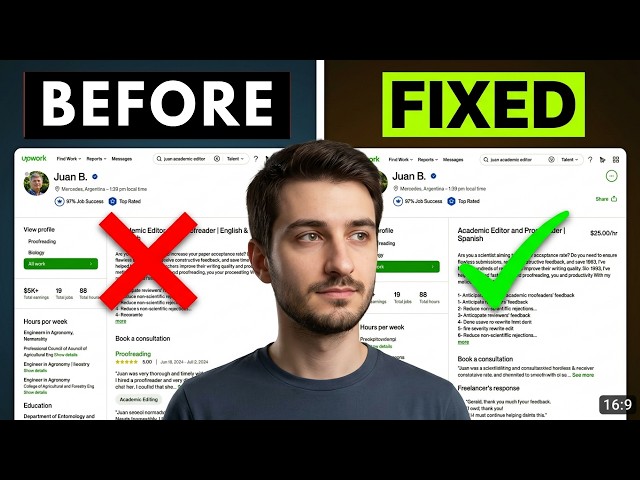 Fixing your Wordpress Upwork profile