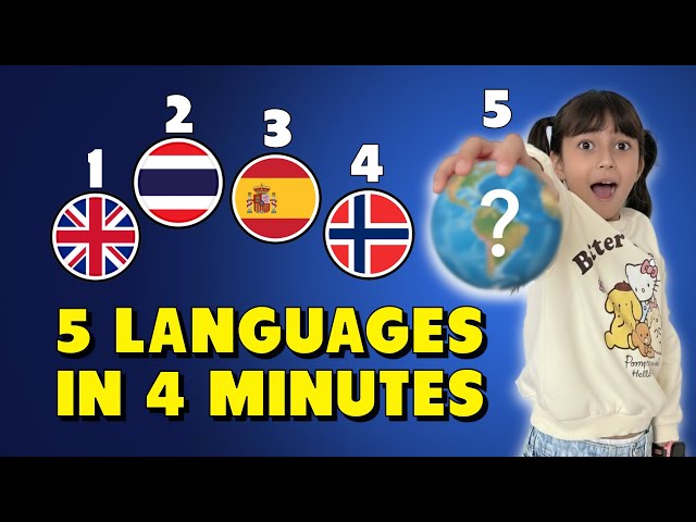 Kid speak 5 Languages! Multilingual Family Q&A (Thai, Spanish, Norwegian)
