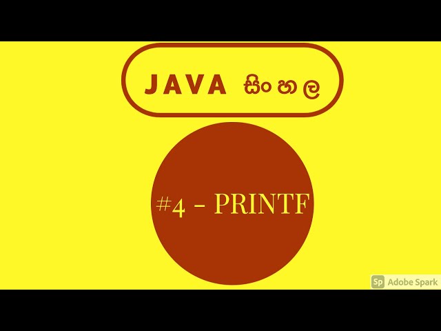 Java sinhala tutorial #4