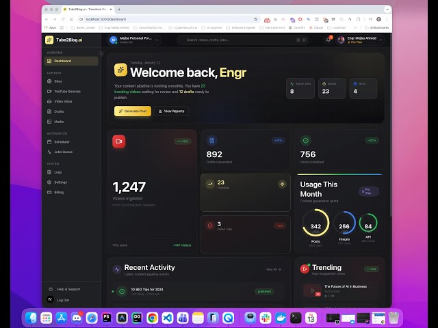 I Built an AI Tool That Turns YouTube Videos into SEO Blog Posts Automatically | Tube2Blog.ai