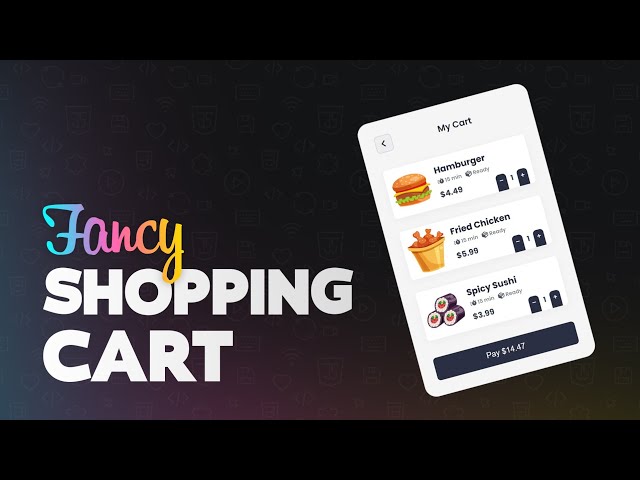 Shopping Cart Design using HTML & CSS