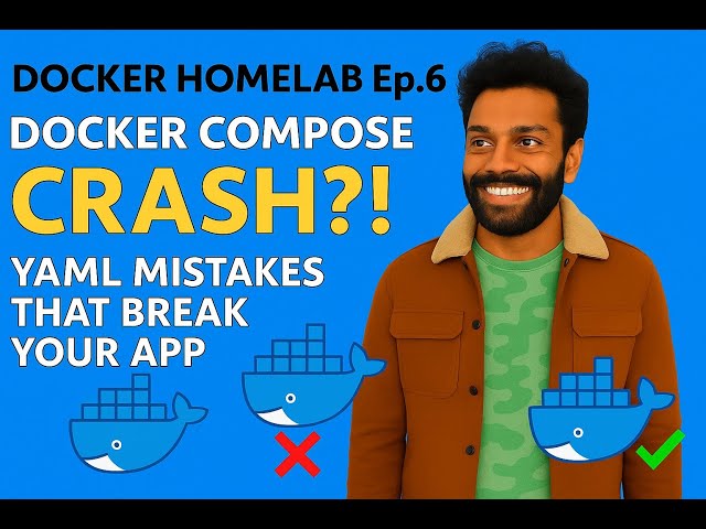Docker Compose for Flask + Postgres + Nginx | Debugging YAML Mistakes [Docker-HomeLab EP6 | 2025]