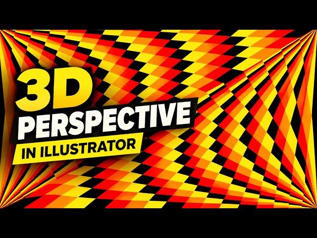 How to Create a 3D Perspective Background in Adobe Illustrator | Illustrator Tutorial #illustrator