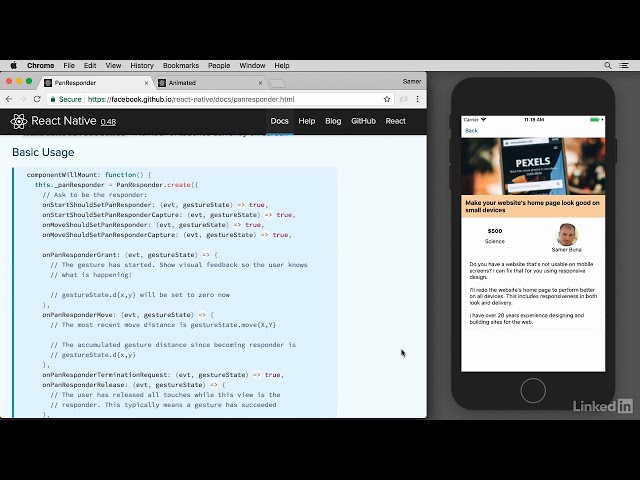 38 The PanResponder API