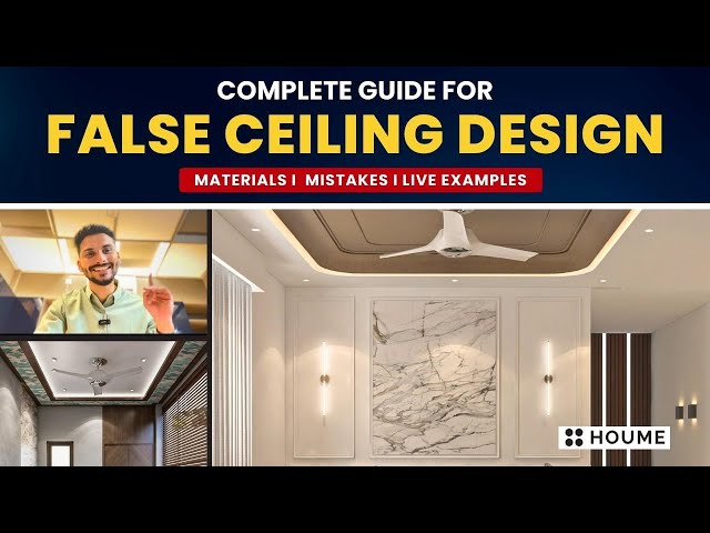 False ceiling: Right Material? Mistakes? Cost? False Ceiling designs? #interiordesign #houmeindia