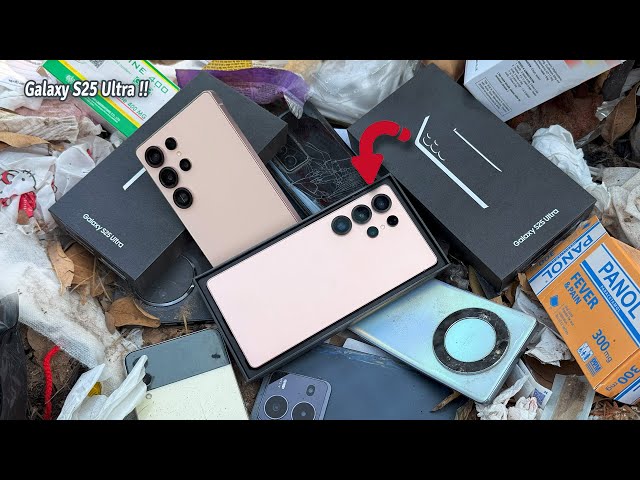 Awesome!! Lucky!! Galaxy S25 Ultra - iPhone 15 Pro & Many More Phones at the Garbage Dump