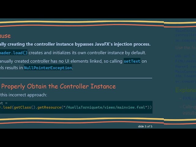 Fixing JavaFX NullPointerException for Controller-Injected UI Elements