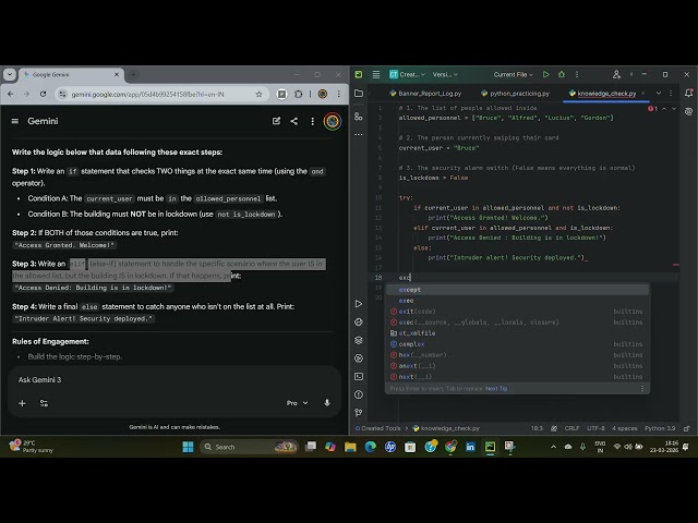 Day 5: Python Basics That Built My Port Scanner (Part 1)