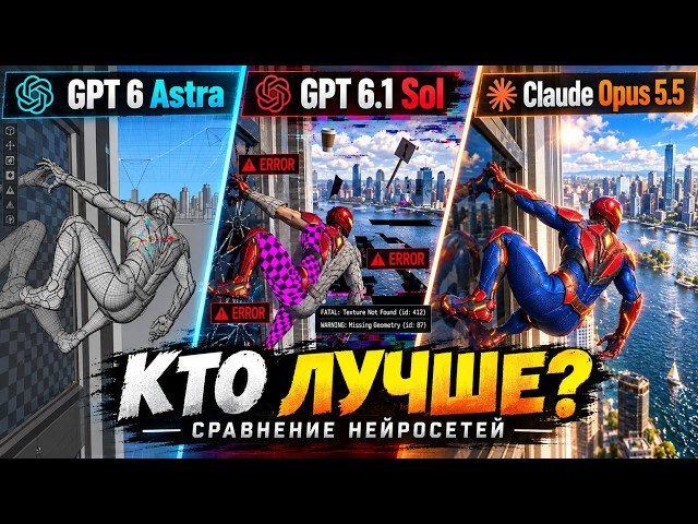 🤖 THE BEST AI CREATE SPIDER-MAN FROM SCRATCH! GPT-6 ASTRA vs CLAUDE 3.5 OPUS vs GPT-6.1 SOUL