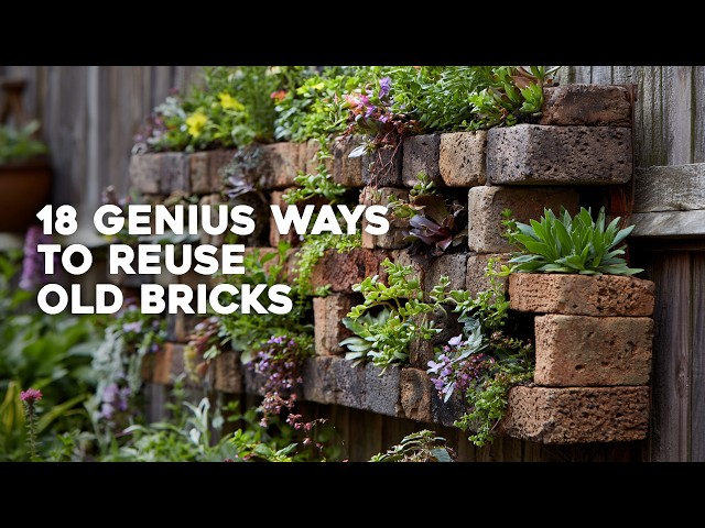 🧱 Upcycling Old Bricks for the Garden: 18 Charming DIY Ideas