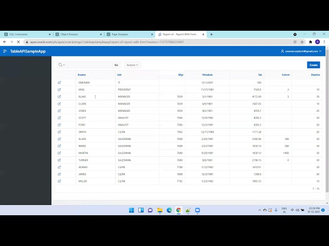 Oracle APEX - Table API - For CRUD Operations