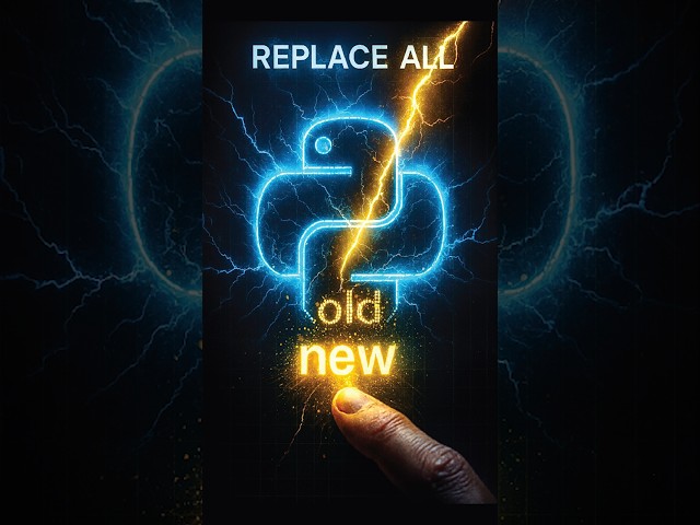 ✨ Python Trick: Replace Any Word Fast! ⚡