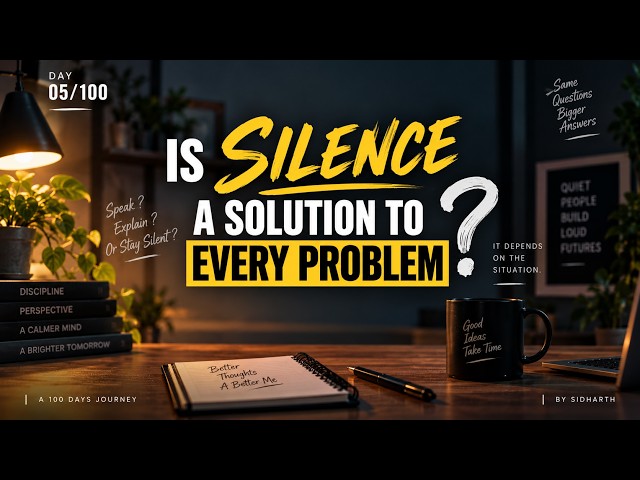 Is Silence a Solution to Every Problem? 🤫 | Day 05/100 #malayalam