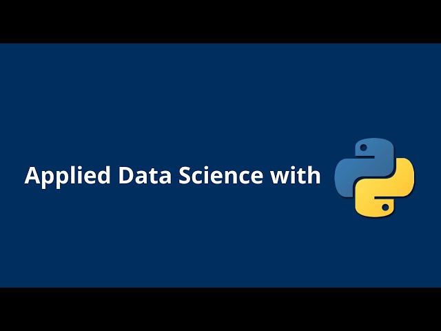 Applied Data Analysis in Python - Machine Learning and Data science