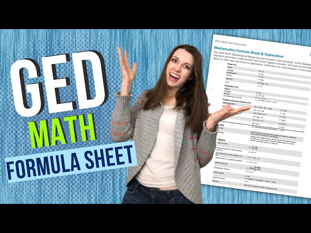GED Math Formula Sheet Explained