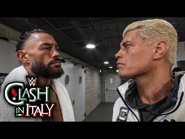 MUST SEE: Roman Reigns and Cody Rhodes come face-to-face: WWE Clash in Italy 2026 exclusive