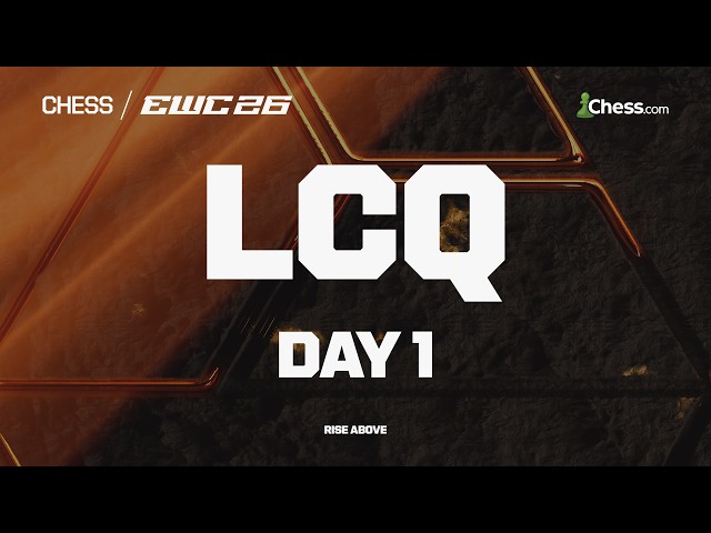 EWC 2026 - CHESS - Amateurs, Pros & Top GMs Alike Battle It Out For Final Spots In LCQ!!