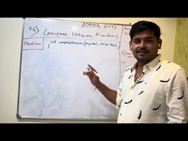 74. Compare Version Numbers | String | Problem Solving