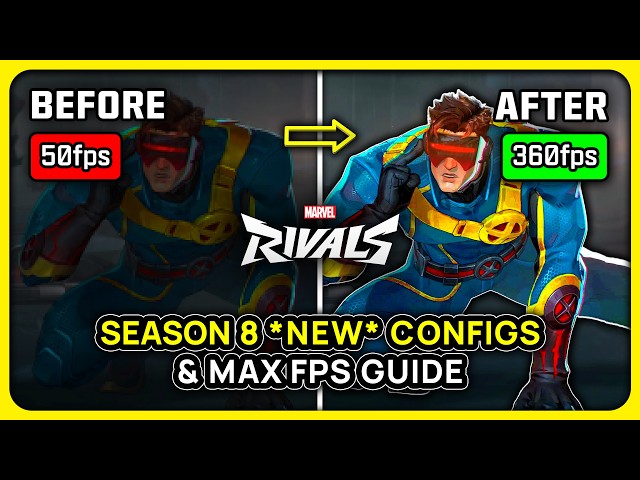 Marvel Rivals Season 8 *NEW* Config Files for MAX FPS (Best PC Settings Guide)