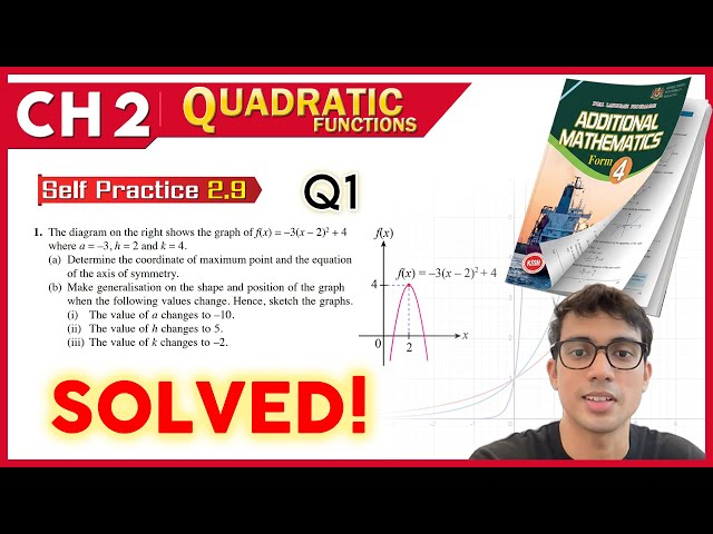 Self Practice 2.9  Q1  | Form 4 Add Maths Chapter 2
