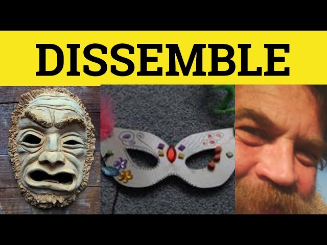 🔵 Dissemble Meaning - Dissemble Examples - Dissemble Defined . Formal Vocabulary - Dissemble