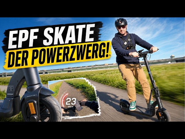 EPF Skate review: Small e-scooter with real power ⚡ #escooter #epowerfun