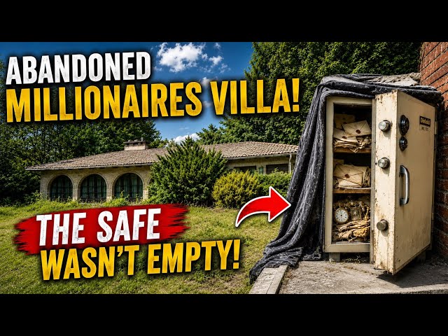 Abandoned Millionaires Villa Left Completely Filled With Antiques & A Large Safe Which Wasn’t Empty