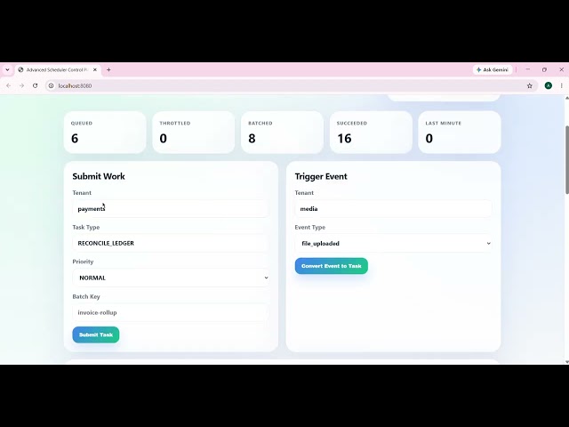 Lesson 8 : Advanced Scheduling Patterns — Priority, Backpressure & Batching