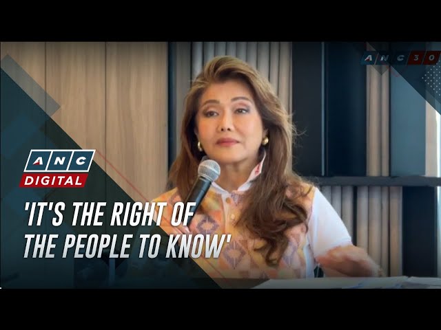Imee calls for BBM's health disclosure | ANC
