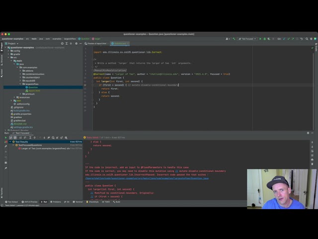 questioner Tutorial 5: Mutation Suppression