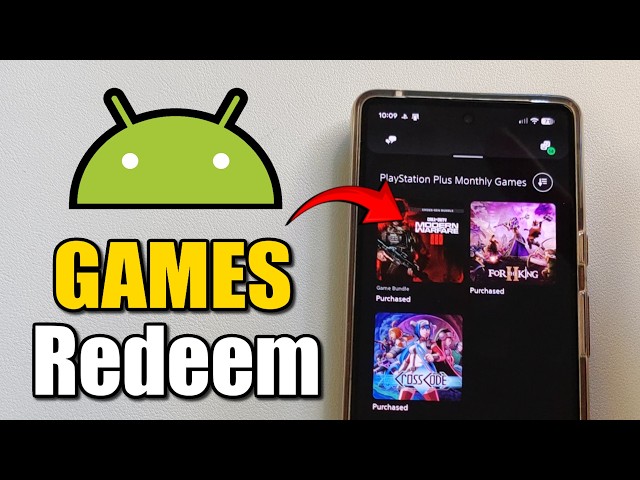 How to Redeem PS5 & PS4 PS PLUS Monthly Games on Android Phone