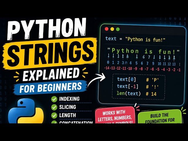 Python Control statements and Strings Explained for Beginners | 🐍