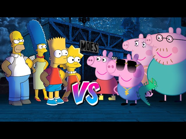 Los Simpsons vs La Familia Peppa Pig - BATALLA DE RAP ANIMADA