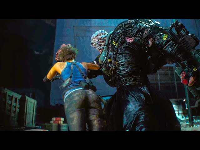 RESIDENT EVIL 3 REMAKE All Nemesis Cutscenes (Nemesis Scenes)