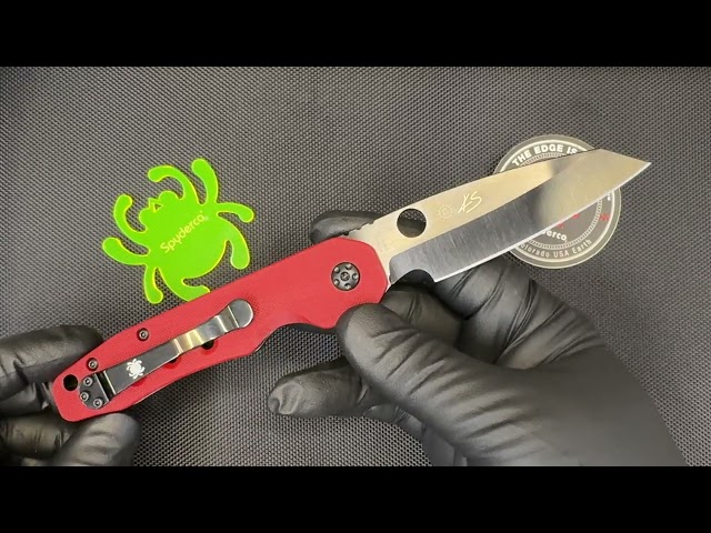 Spyderco Smock St. Nick's Knives Exclusive CPM-4V 
