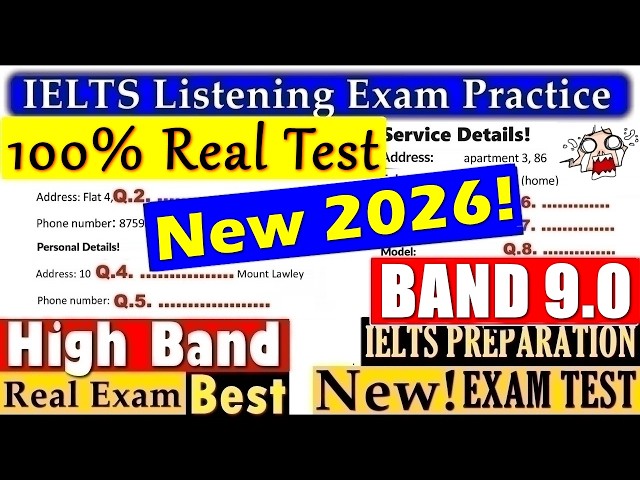 IELTS LISTENING PRACTICE TEST 2026 WITH ANSWERS | 24.08.2026