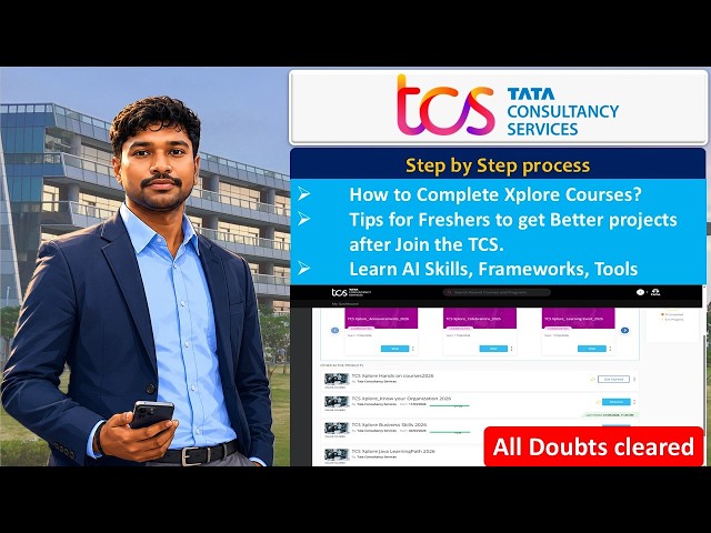How to complete TCS Xplore Courses | Complete Guide for Freshers | How to get Good Projects in TCS