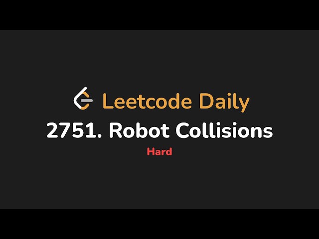 2751. Robot Collisions | Leetcode Daily - Python