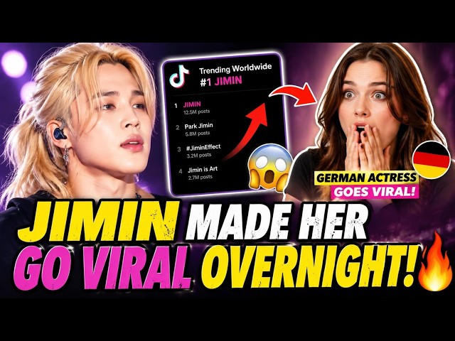 🔥 JIMIN'S IMPACT IS UNSTOPPABLE! A GERMAN ACTRESS JUST WENT VIRAL BECAUSE OF HIM! 😱💜